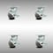 Service Caster 4 Inch SS Thermoplastic Rubber Caster Set with Roller Bearings&Brake/Swivel Lock SCC-SS30S420-TPRRD-TLB-BSL-4 - alternate 3